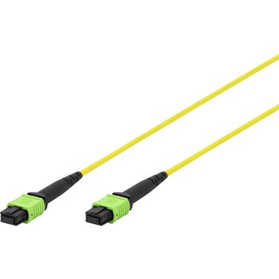Digitus DK-2966-15 RJ45 Netværkskabel, patchkabel 15 m Gul, Grøn, Sort ekstremt tynd, fleksibel indvendig leder, Glasfib