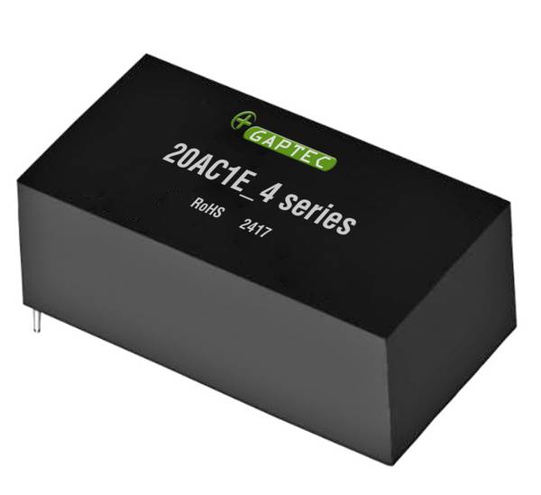 Gaptec 20AC1E_15S4 AC-DC-konverter 15 V/DC 1333 mA 20 W