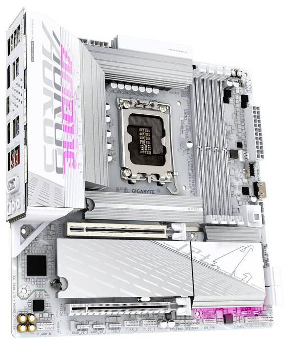 Gigabyte B860M A ELT WF6E ICE LGA1851 MB Bundkort Sokkel #####Intel® 1851 Formfaktor ATX Mainboard-chipsæt Intel® B860-1