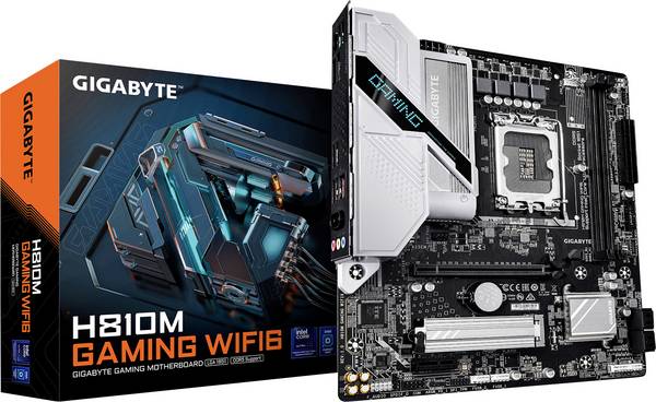 Gigabyte H810M GAMING WIFI6 LGA1851 MB Bundkort Sokkel #####Intel® 1851 Formfaktor ATX Mainboard-chipsæt Intel® H810