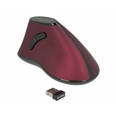 Delock 12528 Ergonomisk mus USB Optisk Flerfarvet 4 Knapper 1000 dpi-0