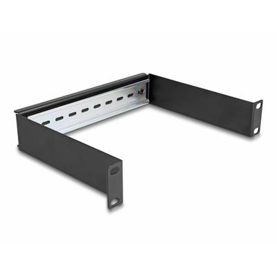 Delock 66897 10 tommer Netværksskab-delpanel Sort-0