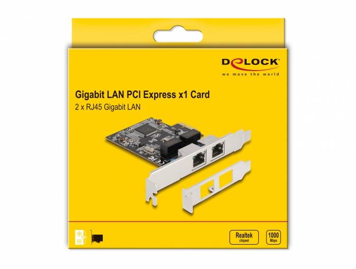 Delock 88615 PCI-Express-kort RJ45 PCIe-4