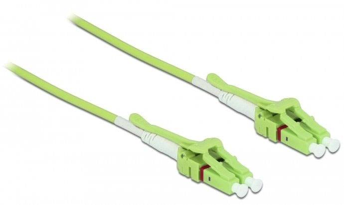 Delock 85689 Glasfiber Lyslederkabel Tilslutningskabel 2 m Lindetræsgrøn [1x LC-stik - 1x LC-stik] 50/125 µ Multimode OM-0