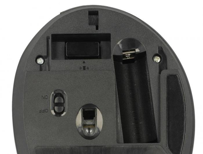 Delock 12599 Ergonomisk mus USB Sort 4 Knapper 1600 dpi-3