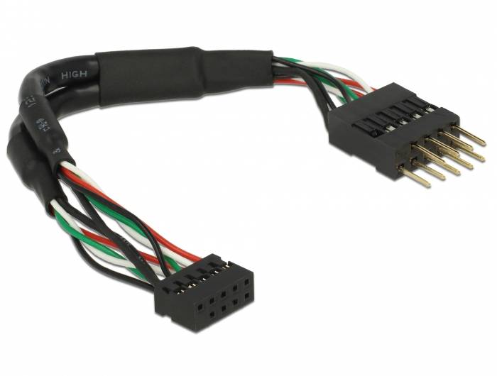 Delock Strøm Tilslutningskabel 12 cm Sort-0