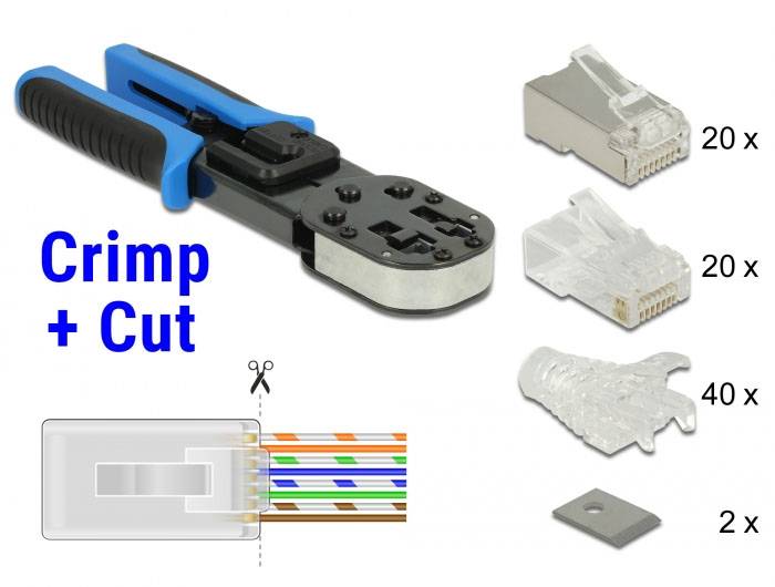 Delock 86450 Krympetang Passer til: CAT 6, CAT 5e-5