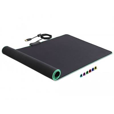 Delock 12555 Musemåtte belyst USB-tilslutning Sort-0