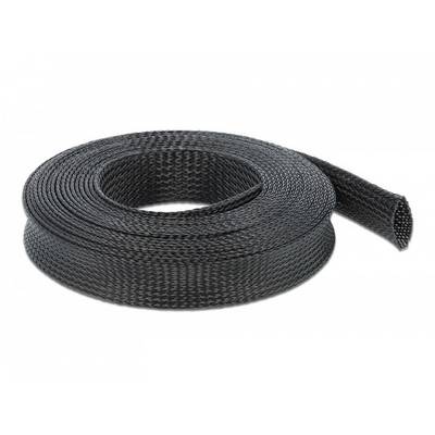 Delock 18904 18904 Strømpeflexslange Sort Polyester 10 m 18 til 35 mm 1 stk-0