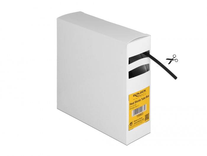 Delock 19963 Krympeslange Sort 3 mm Krympningshastighed:3:1 1 stk-2