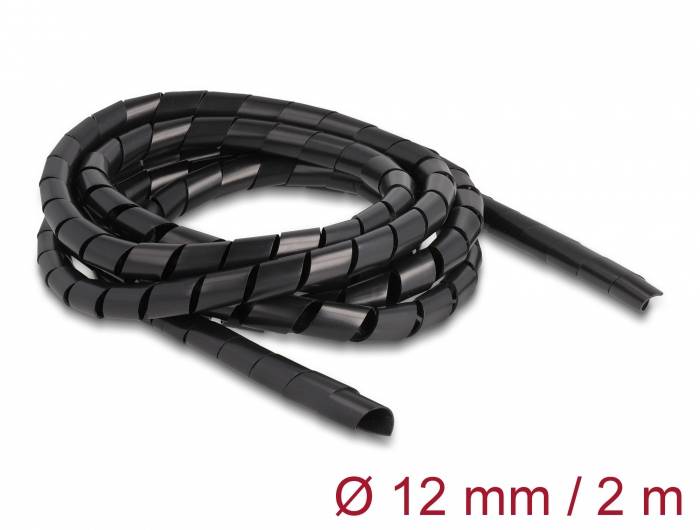 Delock 19015 19015 Kabelslange 12 mm (max) Sort 1 stk-2