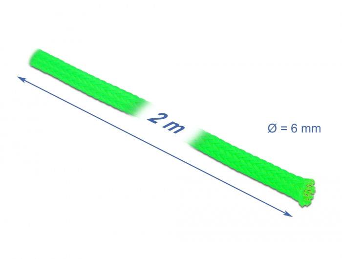 Delock 20739 20739 Strømpeflexslange Grøn Polyester 2 m 3 til 9 mm 1 stk-3