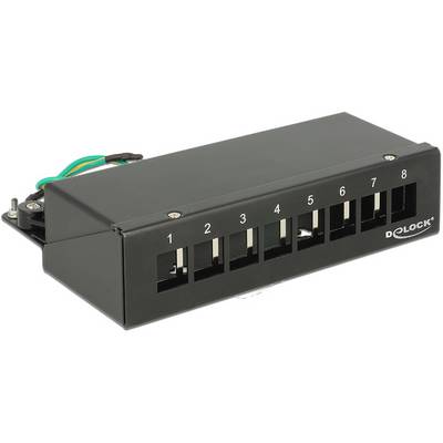 Delock 43338 Patch-panel Kabel Sort uden stik-0