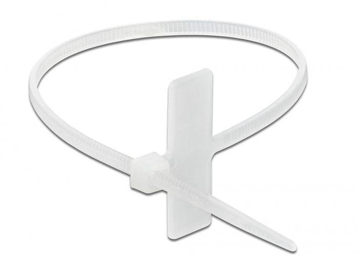 Delock 18954 Kabelbinder 100 mm 2.5 mm Hvid med påskriftsfelt 10 stk-3