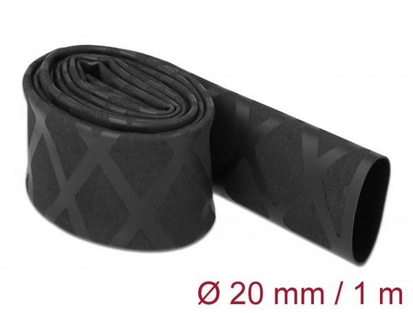 Delock 19593 Krympeslange Sort 20 mm 10 mm Krympningshastighed:2:1 1 stk