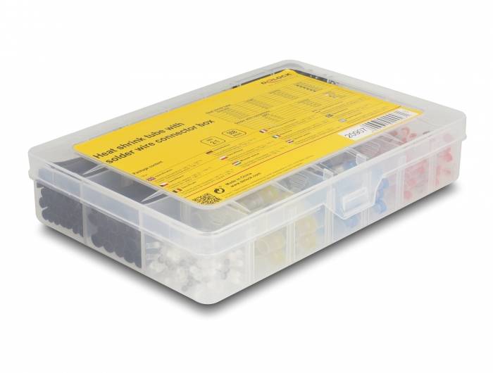 Delock 20907 Krympeslangesortiment Flerfarvet 2.0 mm 1.0 mm Krympningshastighed:2:1 1 stk-2