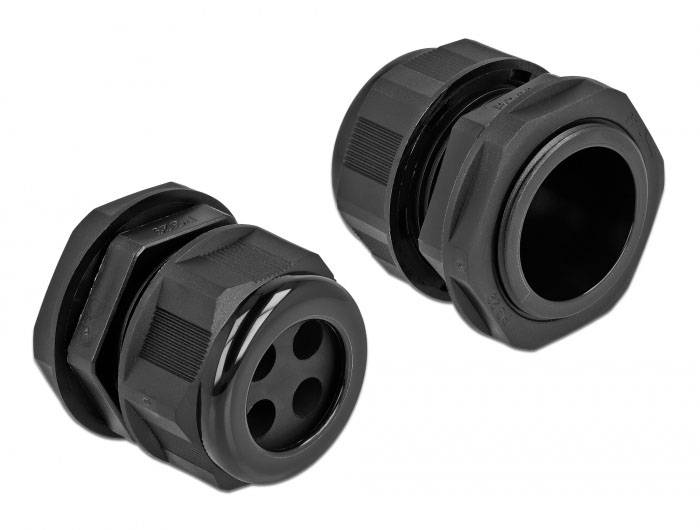 Delock 60383 Vandtæt PG29 Plastic Sort 1 stk-2