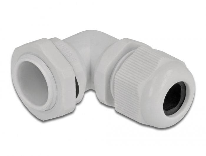 Delock 60299 Vinklet PG13.5 Plastic Grå 1 stk-1