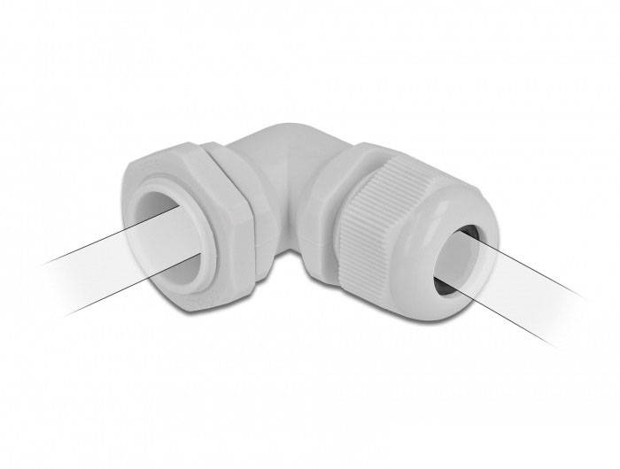 Delock 60299 Vinklet PG13.5 Plastic Grå 1 stk-3