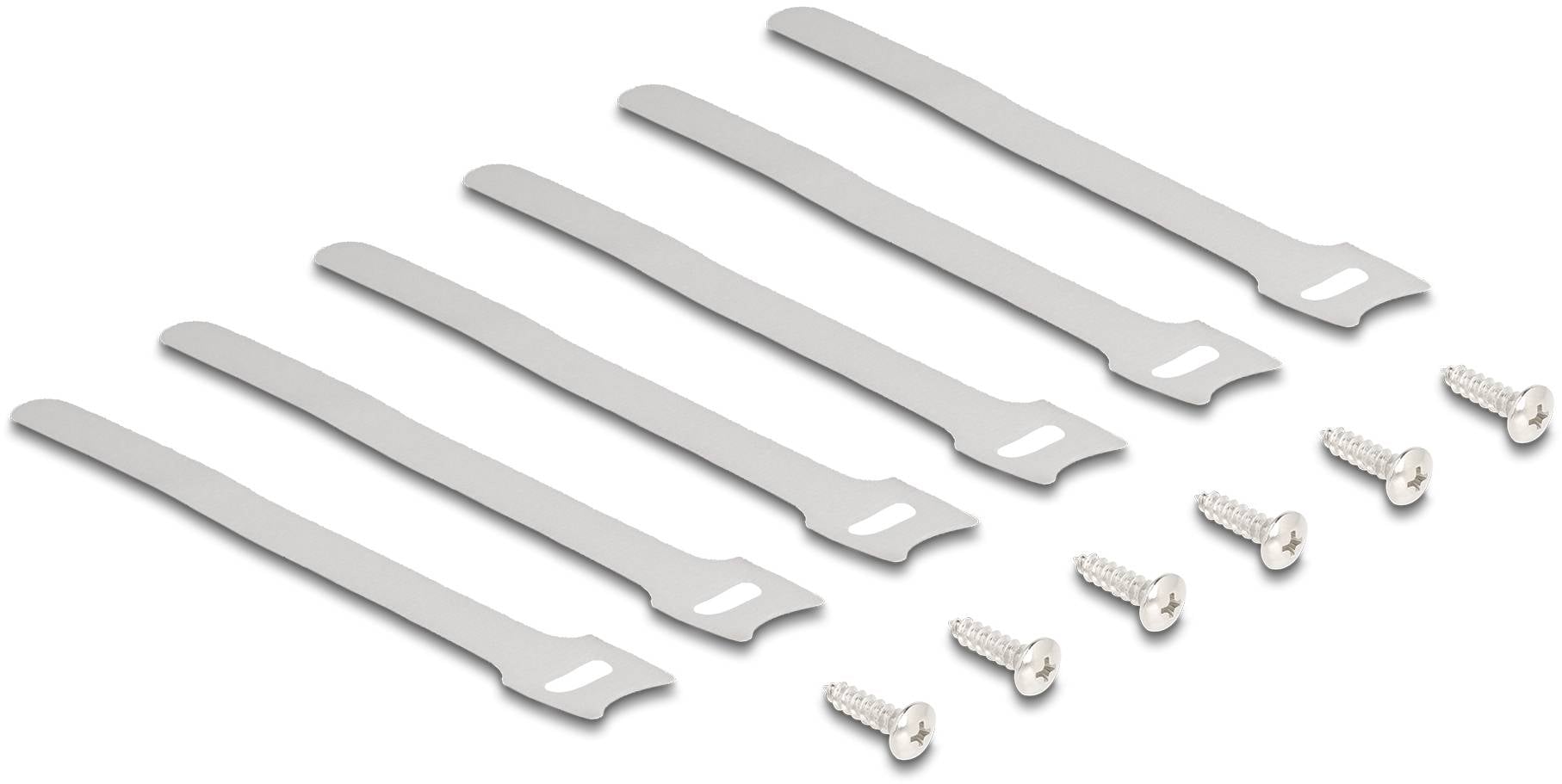 Delock 88031 Kabel-holdeclip Metal Sort (L x B x H) 430 x 100 x 40 mm 2 stk-3