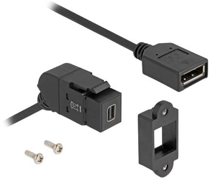 Delock 67155 DisplayPort-monteringsmodul Keystone Kabel 1 stk-0