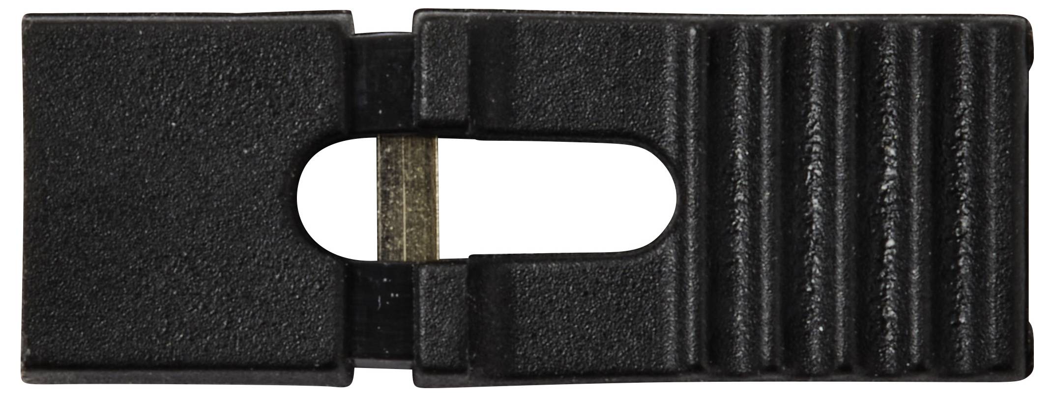 TRU COMPONENTS TC-13537828 Kortslutningsbro Rastermål: 2.54 mm Poltal hver række:2 Indhold: 1 stk-2