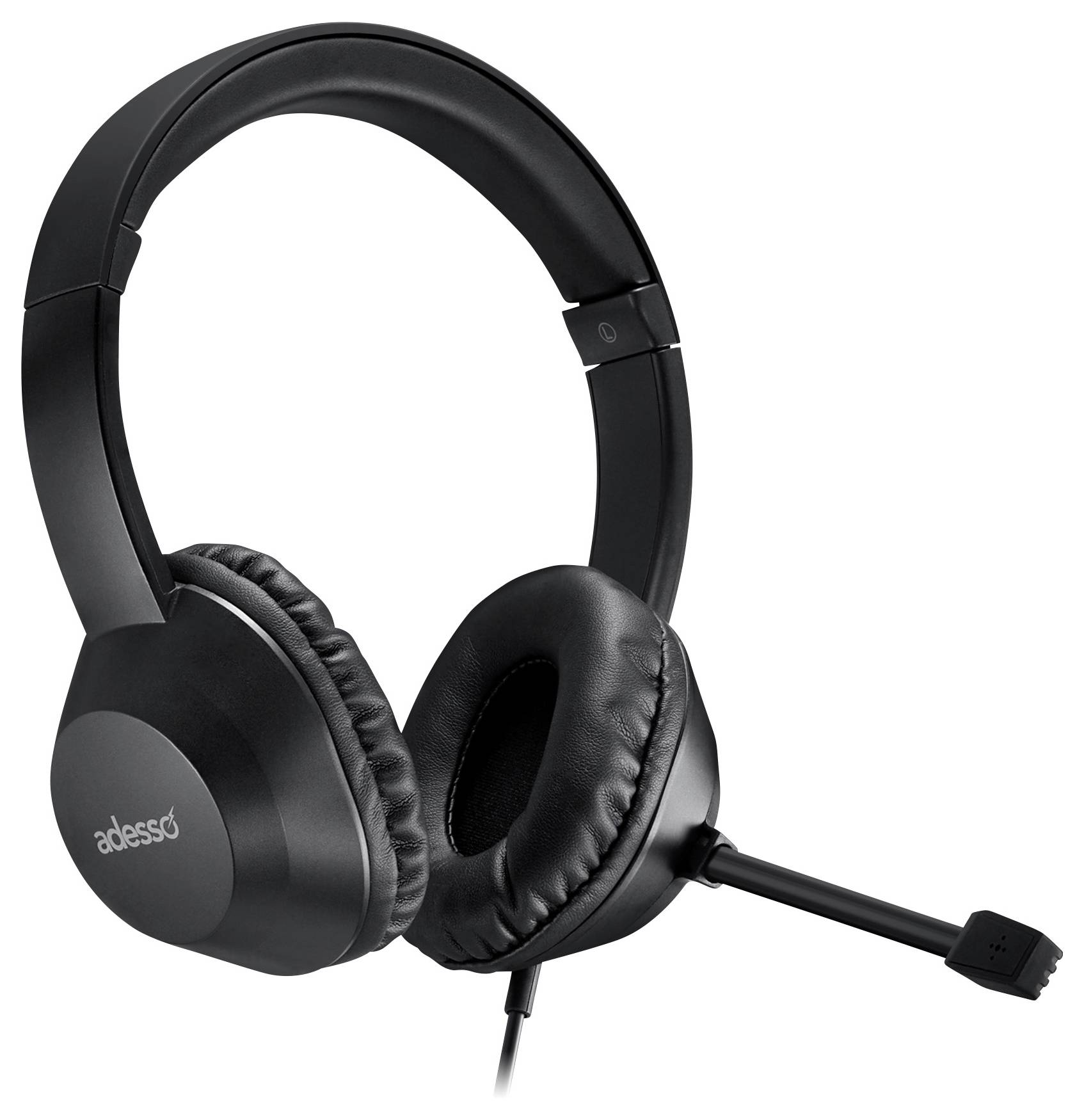 Adesso Xtream P7 AI Copilot Headset On Ear-headset kabelbundet Stereo sort-meleret Headset Computer-4