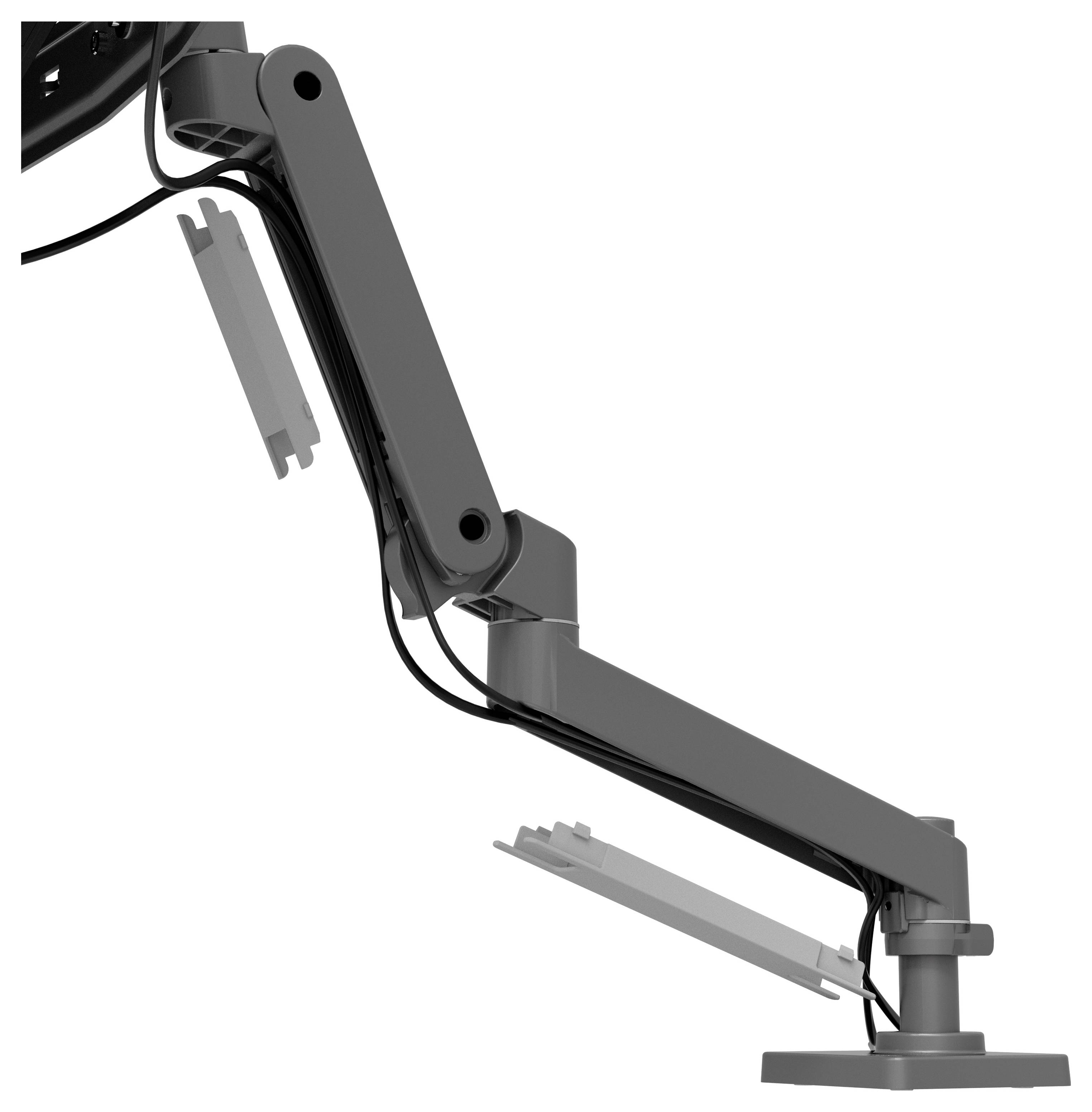 Ergotron 45-684-293 Skærm-bordslag 2 Display 68,6 cm (27") Grå Højdeindstilling, Vippebar-3