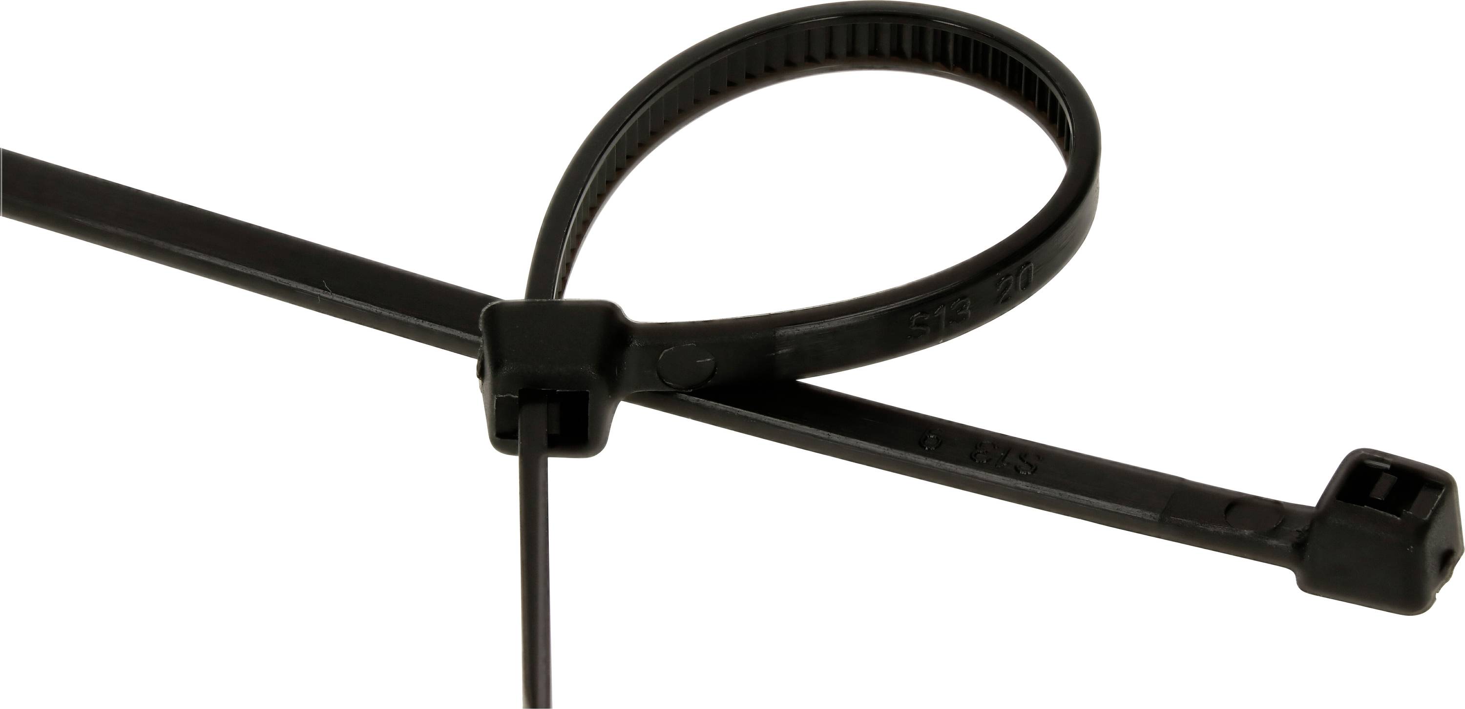 Max Hauri 111628 Kabelbinder 100 mm 2.5 mm Sort 100 stk