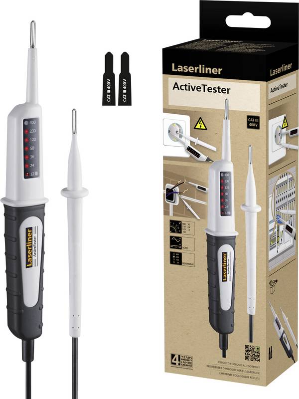 Laserliner ActiveTester Spændings- og gennemgangstester
