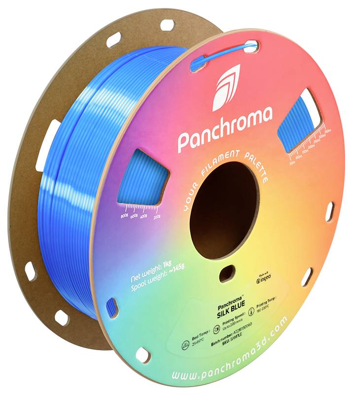 Polymaker CA03002 Panchroma™ Silk Filament PLA-plast Glinsende 1.75 mm 1000 g Blå 1 stk