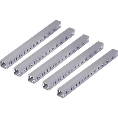 Sygonix SY-6801168 Fortrådningskanal (L x B x H) 2000 x 60 x 60 mm 5 stk Grå-0
