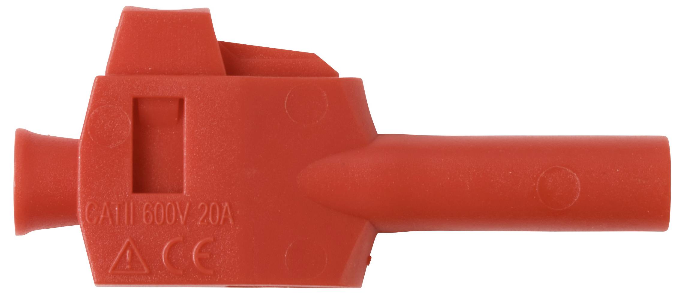 VOLTCRAFT MP-4 Laboratoriestik med klemmetilslutning Stik, lige Stift-diameter: 4 mm Rød 1 stk Bulk-2