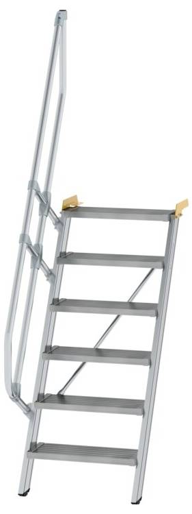 MUNK Günzburger Steigtechnik 600206 Aluminium, Galvaniseret stål Trappe