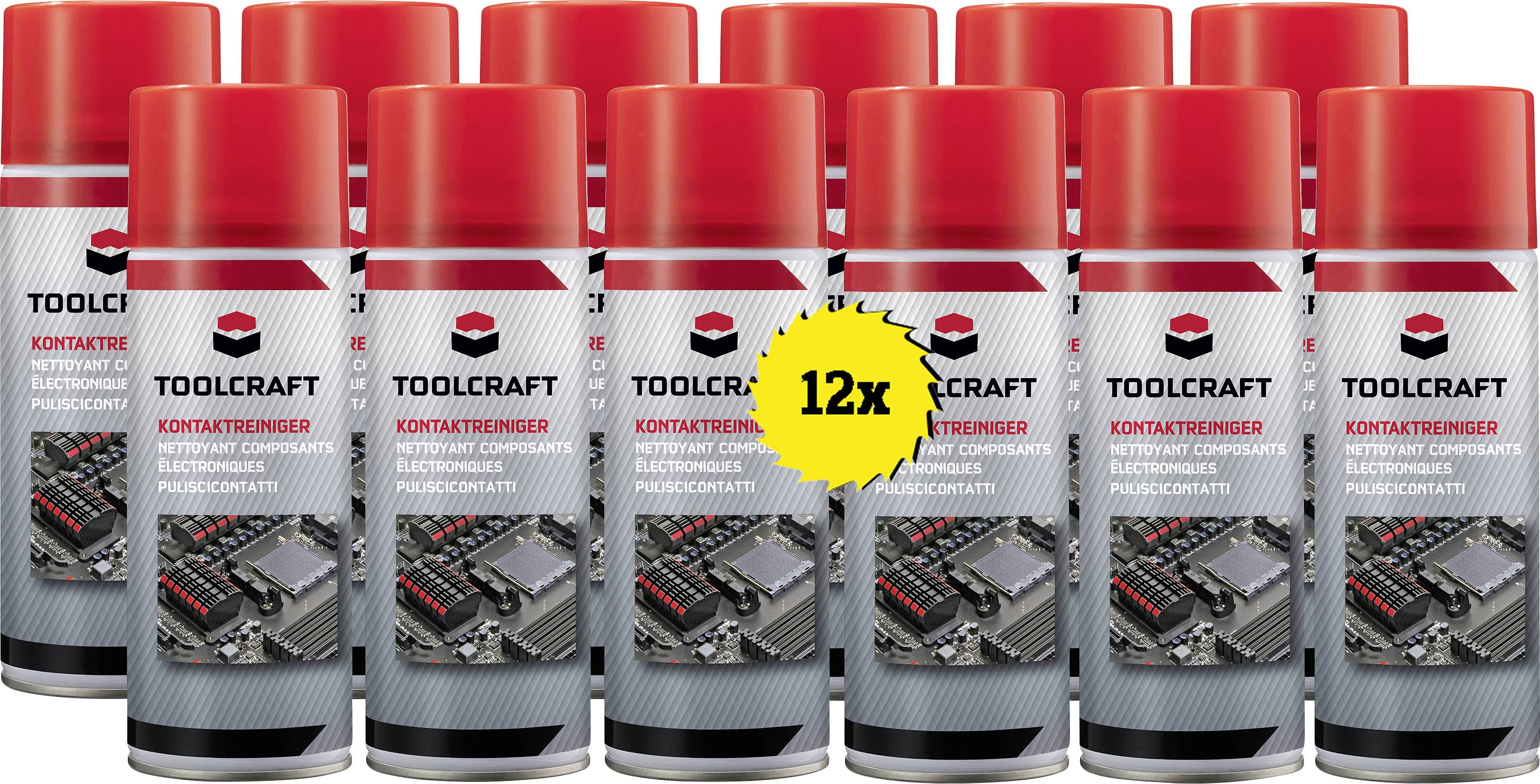 TOOLCRAFT TO-9919812x12 Kontaktrens 12 stk