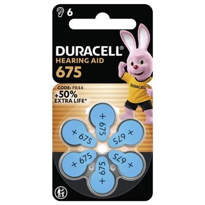Duracell Høreapparatbatteri ZA 675 1.45 V 1 stk 630 mAh Zink-luft DURACELL - Batterie Hörgeraete EasyTab 675 PR44 NEU 6S-0