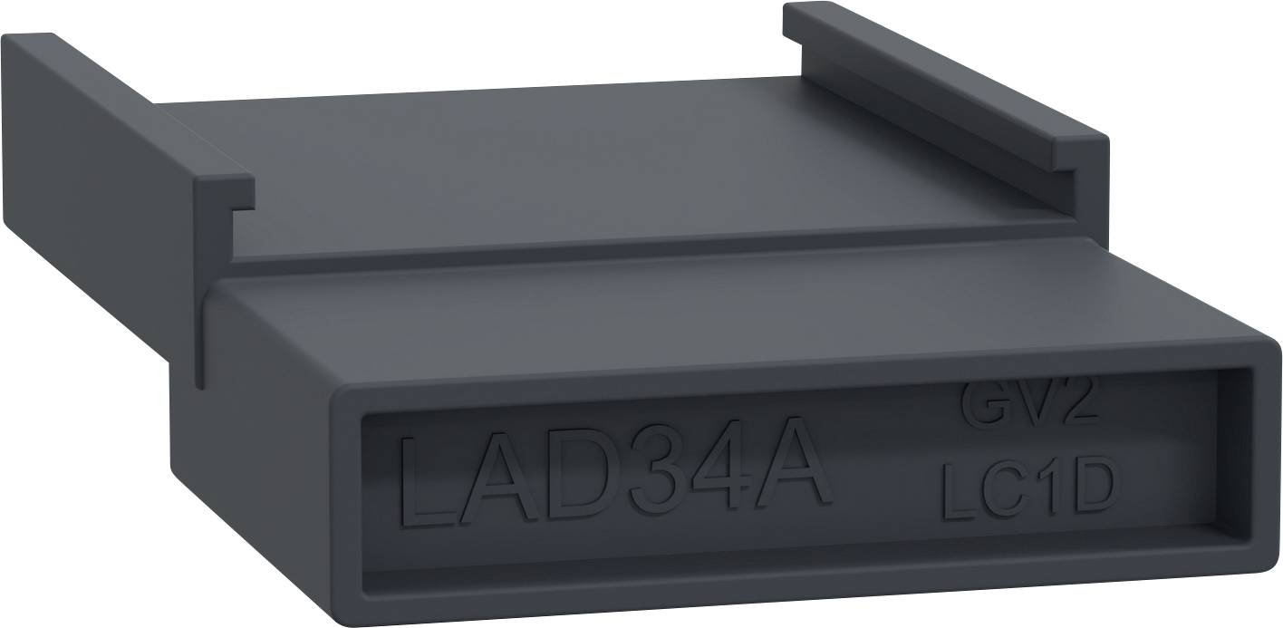Sort plastikstik med påskriften 'LAD34A GW2 LC1D'.
