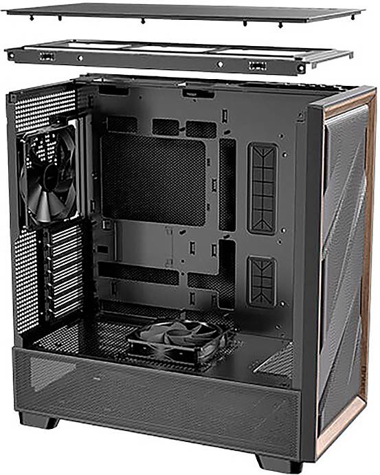 Antec FLUX SE Midi-tower PC-kabinet Sort, Træ-15