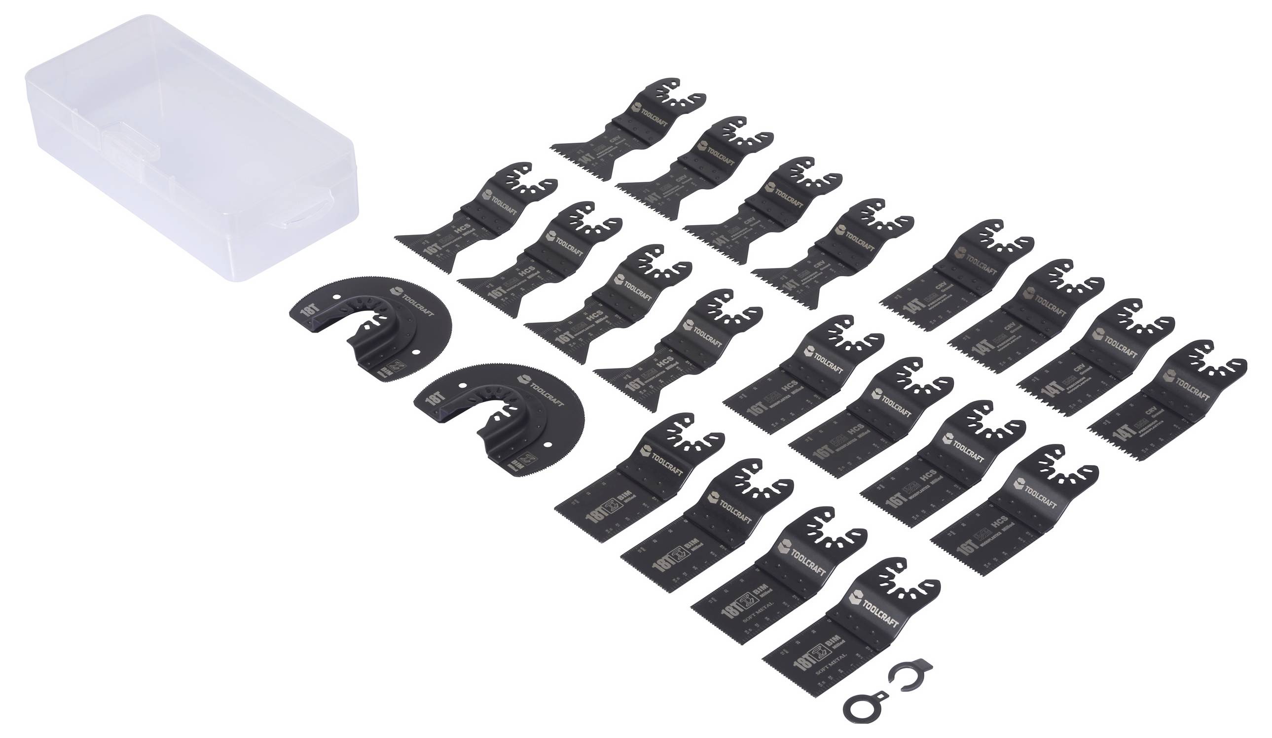 TOOLCRAFT TO-10283205 Tilbehørssæt, multifunktionsværktøj 24 stk-4