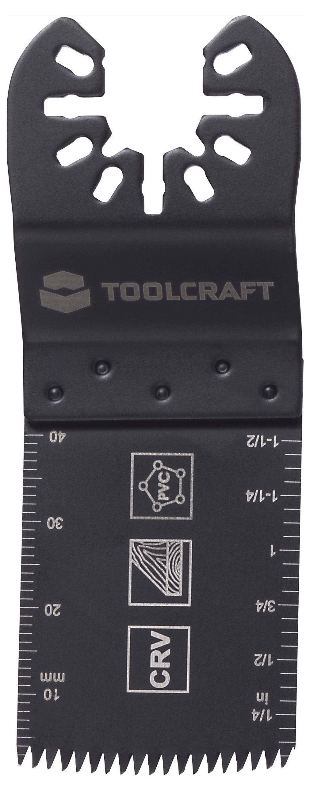 TOOLCRAFT TO-10283853 Krom-vanadium stål Tilbehørssæt, multifunktionsværktøj 32 mm 10 stk-3