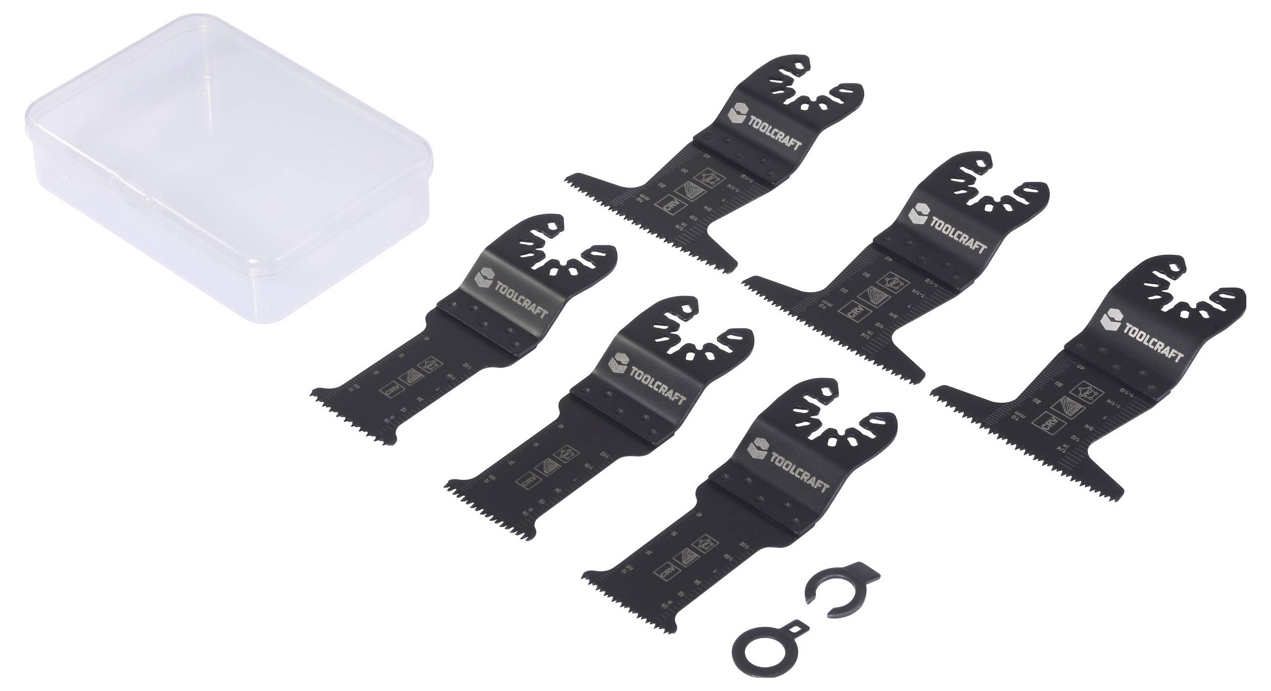 TOOLCRAFT TO-10283856 Krom-vanadium stål Tilbehørssæt, multifunktionsværktøj 3 Set-4