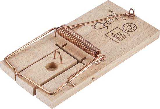 Swissinno Holz-Classic, 2er Pack Musefælde   2 stk