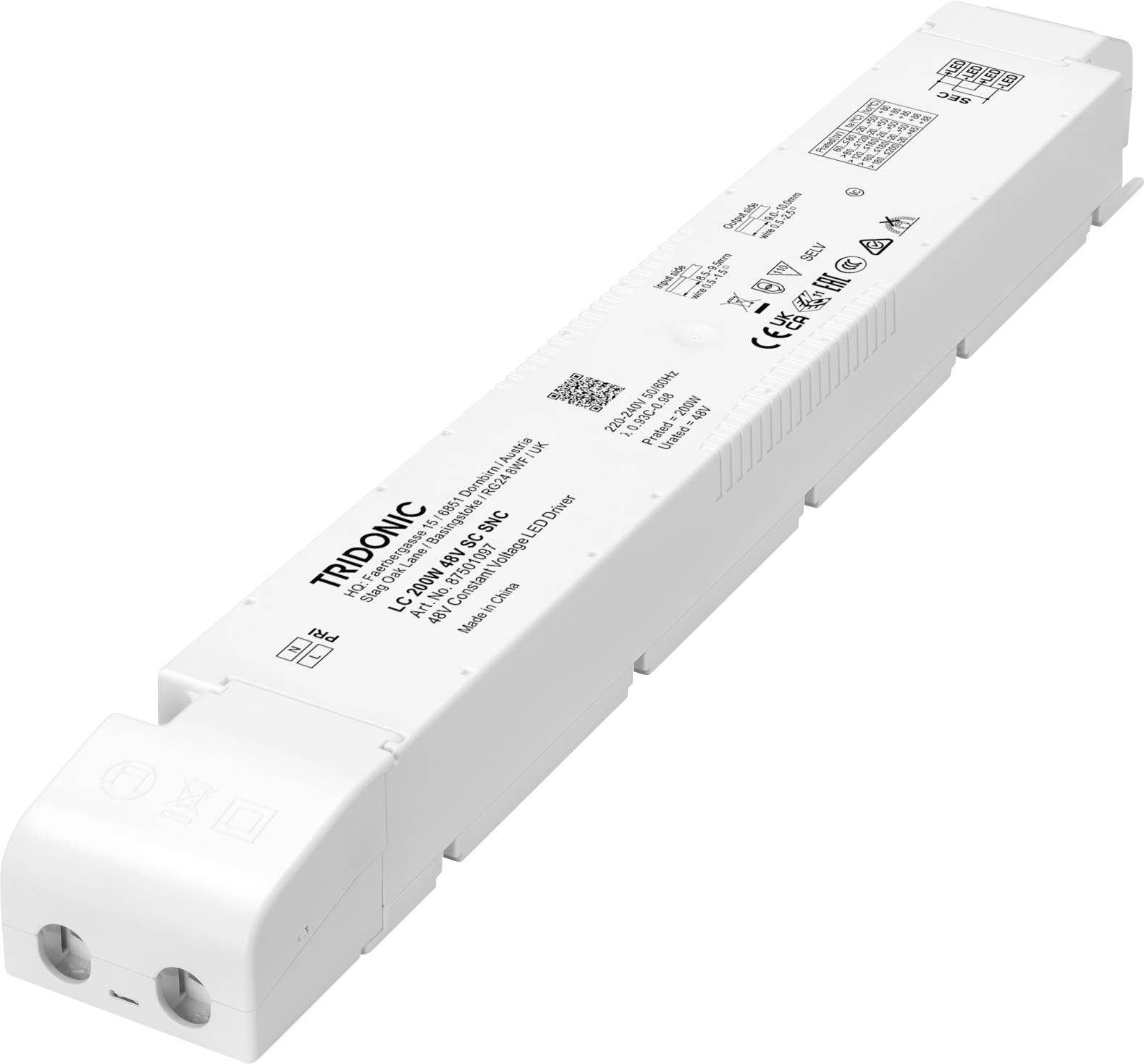 Tridonic LC 200W 48V SC SNC LED-drivere 200 W 4.167 A Kan ikke lysdæmpes! 1 stk-0
