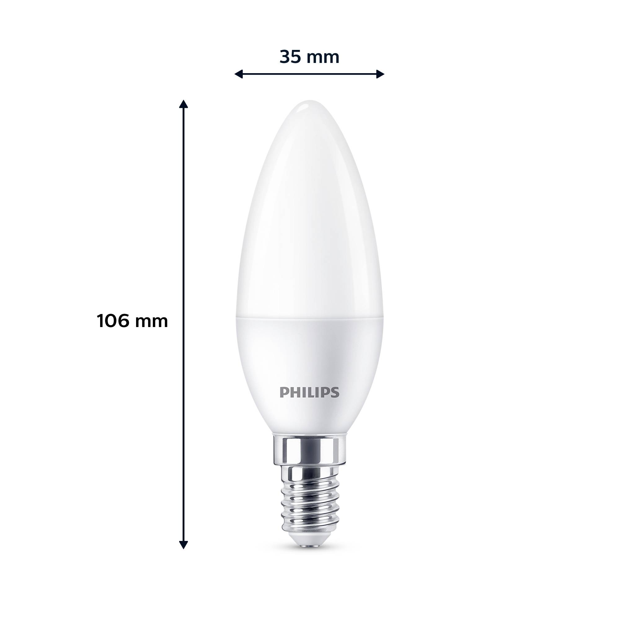 Philips 8719514460034 LED (RGB)-lamp EEK F (A - G) E14 Lysform 2.8 W = 25 W Varmhvid 3 stk-6