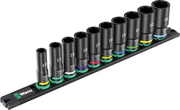 Wera 9660 Topnøglesæt Metrisk 3/8" 10 dele 05005590001