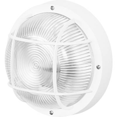 OSRAM HOMELIGHTING Bulkhead Essential Round E27 White 4058075845602 Loftsbelysning, Vægbelysning E27 Hvid-0