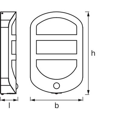 OSRAM HOMELIGHTING ENDURA Style Plate Wall Sensor 12.5W Stainless Steel 4099854461675 LED-udendørs vægbelysning LED (RGB-3