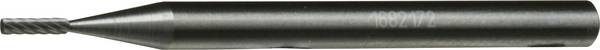 LUKAS-ERZETT A10010104312 Fræser  Hårdt metal Cylinder  Længde 30 mm Mål, Ø 1 mm Arbejdslængde 4 mm Skaftdiameter 3 mm