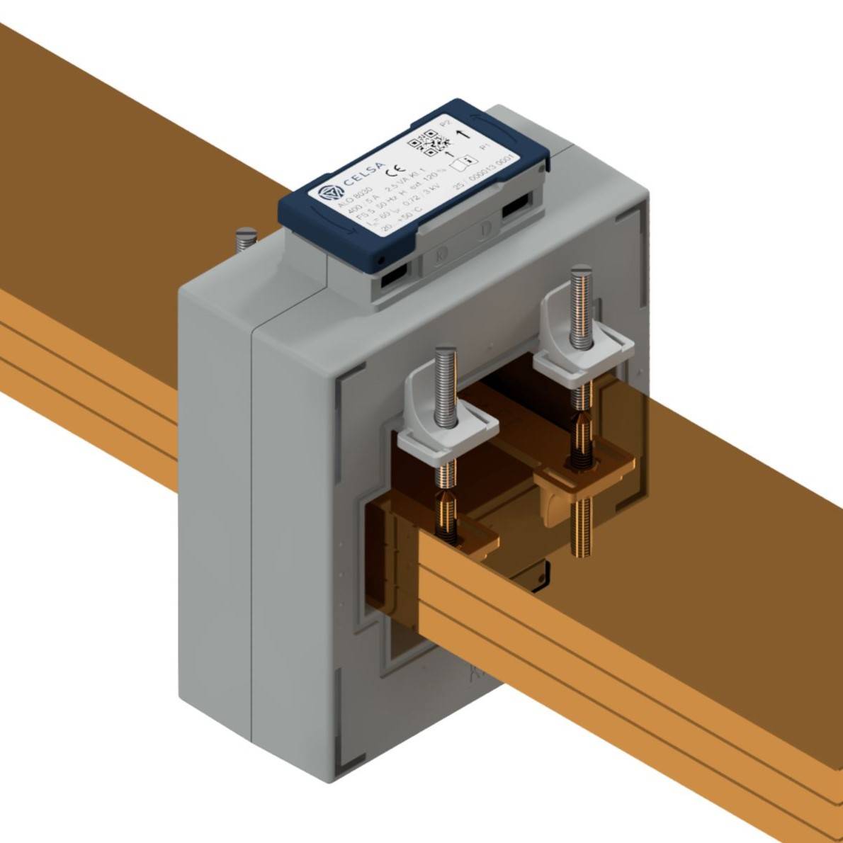 Celsa ALO 8030 1250/1A 10VA Kl. 1 70142-1211-1000 Monteringsstrøm-transformer Primærstrøm 1250 A Sekundærstrøm 1 A Stikm-1