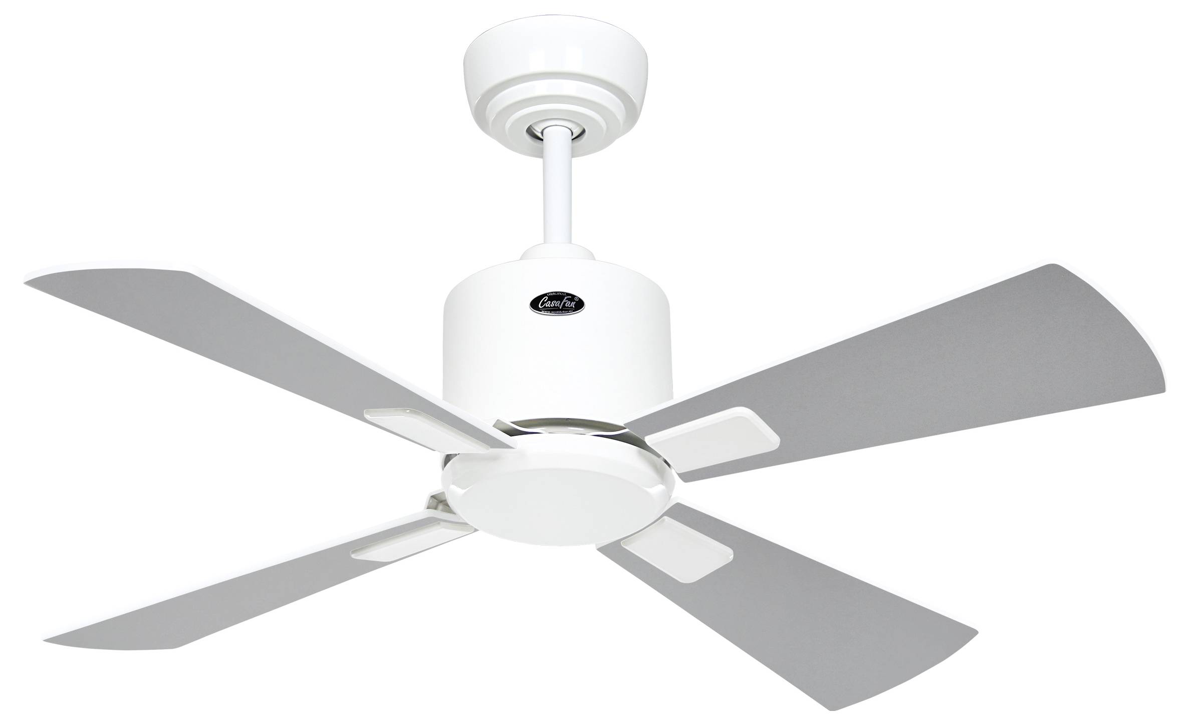 CasaFan ECO NEO III 92 WE-WE/LG WiFi Flügel Weiß/Lichtgrau Loftsventilator 12 W (Ø x H) 92 cm x 360 mm Hvid med fjernbet-3